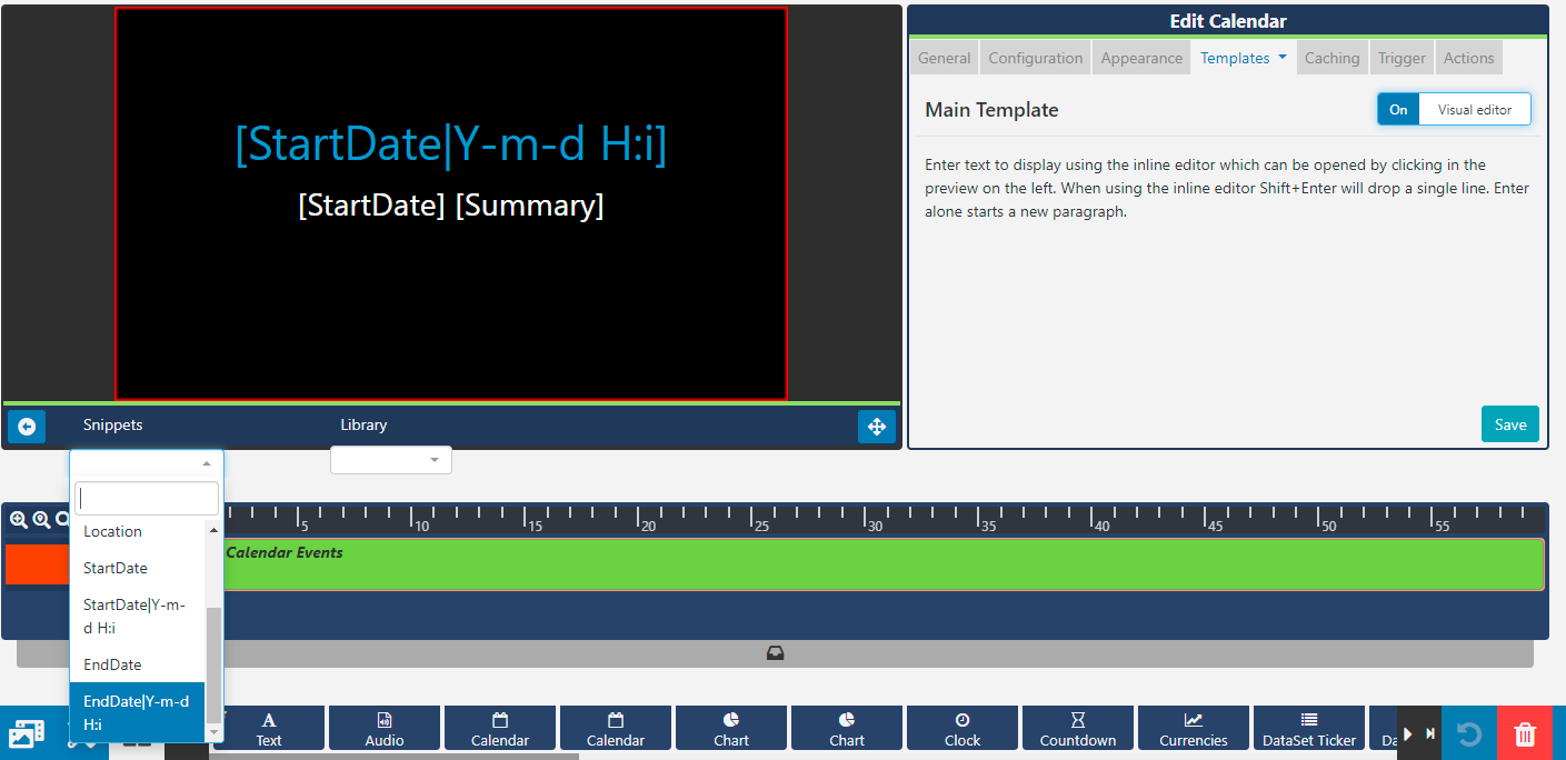 Calendar Date Format